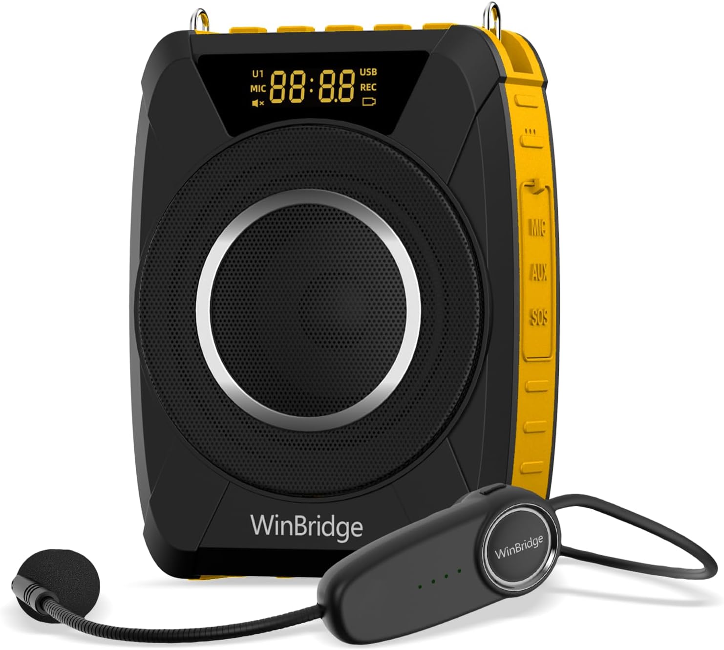 Voice Amplifier with Wireless Microphone for Teachers and Coaches