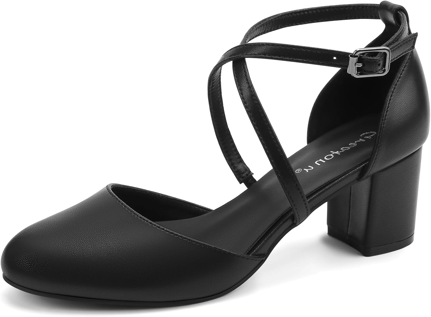 Greatonu Women's Low Block Heeled Dress Pumps for Any Occasion