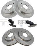 TRQ Front & Rear Brake Pad & Rotor Kit Ceramic Compatible