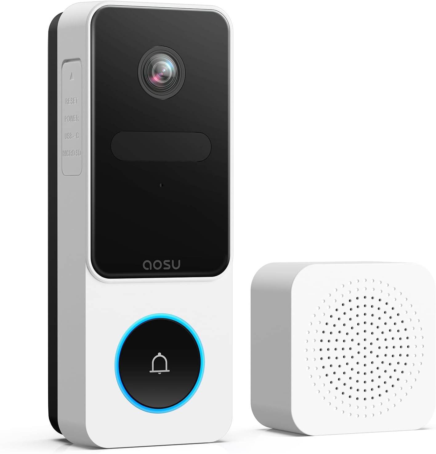 Smart Doorbell Camera - Full View, Package Detection, No Fees