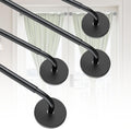 Magnetic Curtain Rods for Metal Door 18 to 30 in - 4 Pack