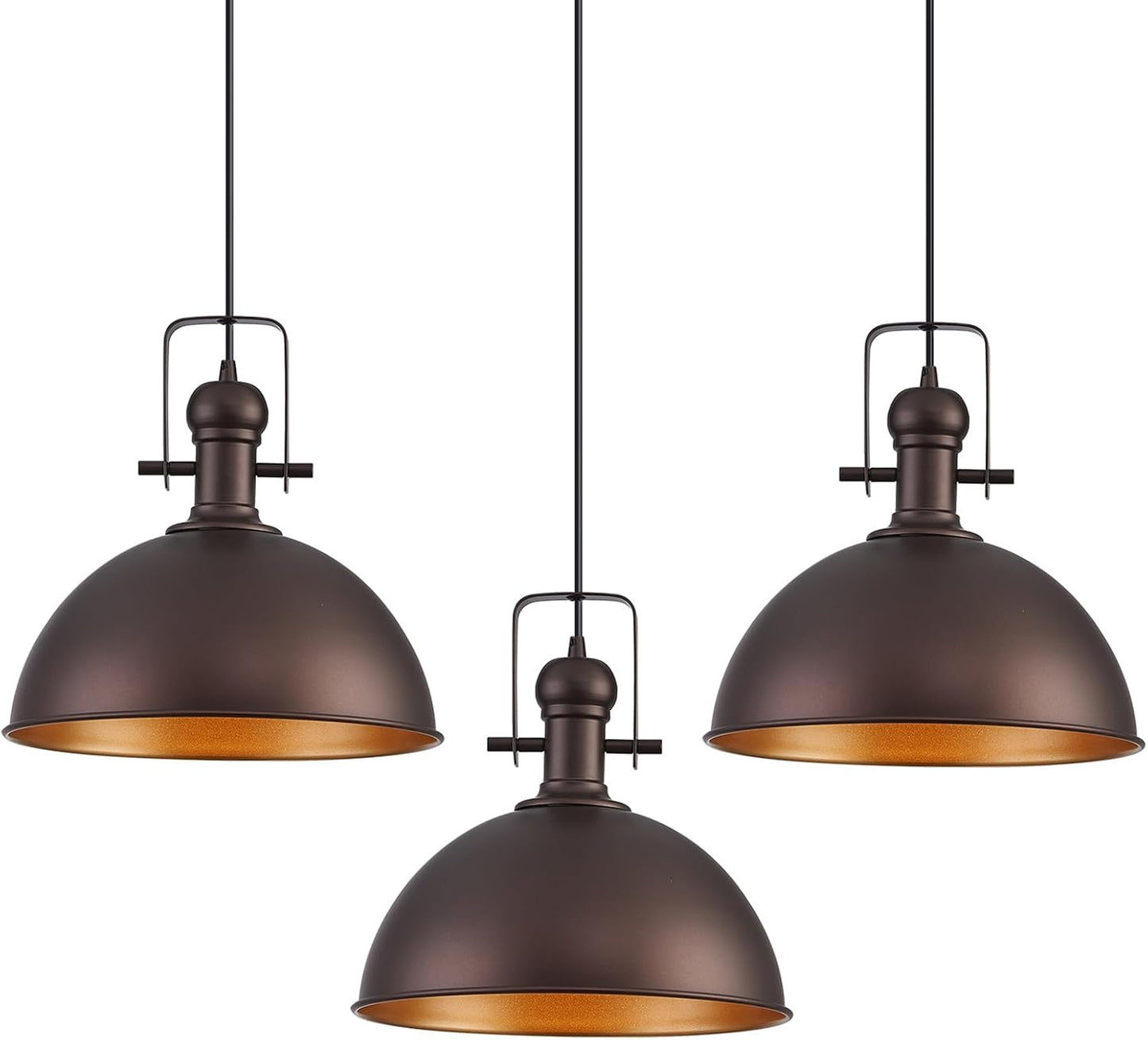 12 Inch Oil Rubbed Bronze Farmhouse Pendant Lights for Kitchen