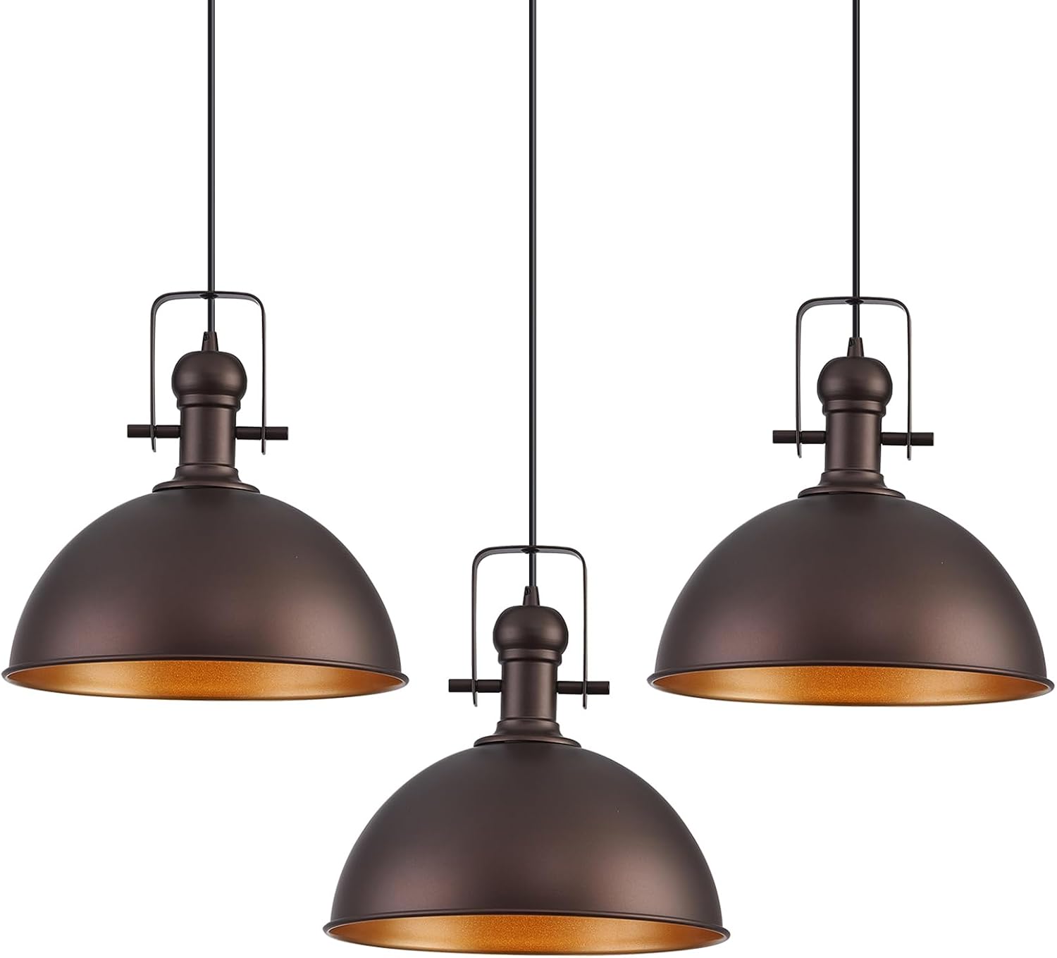 12 Inch Oil Rubbed Bronze Farmhouse Pendant Lights for Kitchen