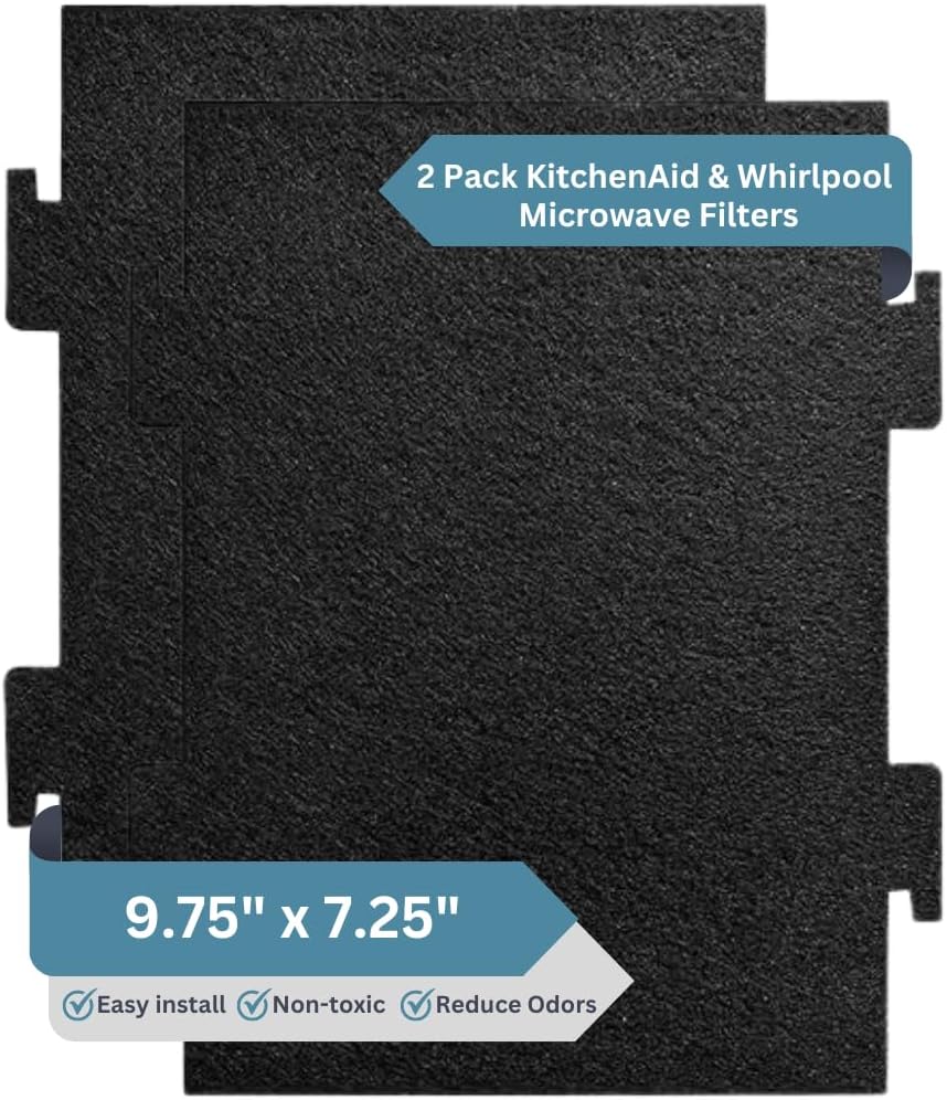 2PK USA Made Charcoal Air Filters for Kitchen Aid & Whirlpool Ovens!