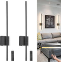Battery Operated Wall Sconce Set of 2 - USB Rechargeable Dimmable