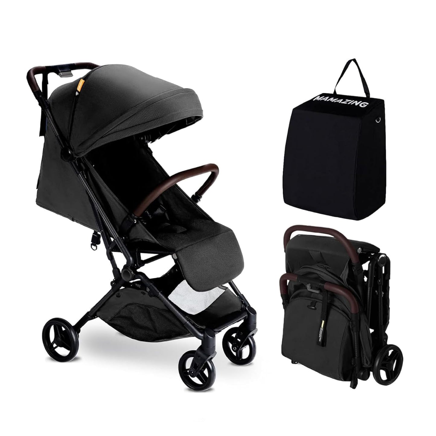 MAMAZING Lightweight Baby Travel Stroller with Carbon Fiber Frame