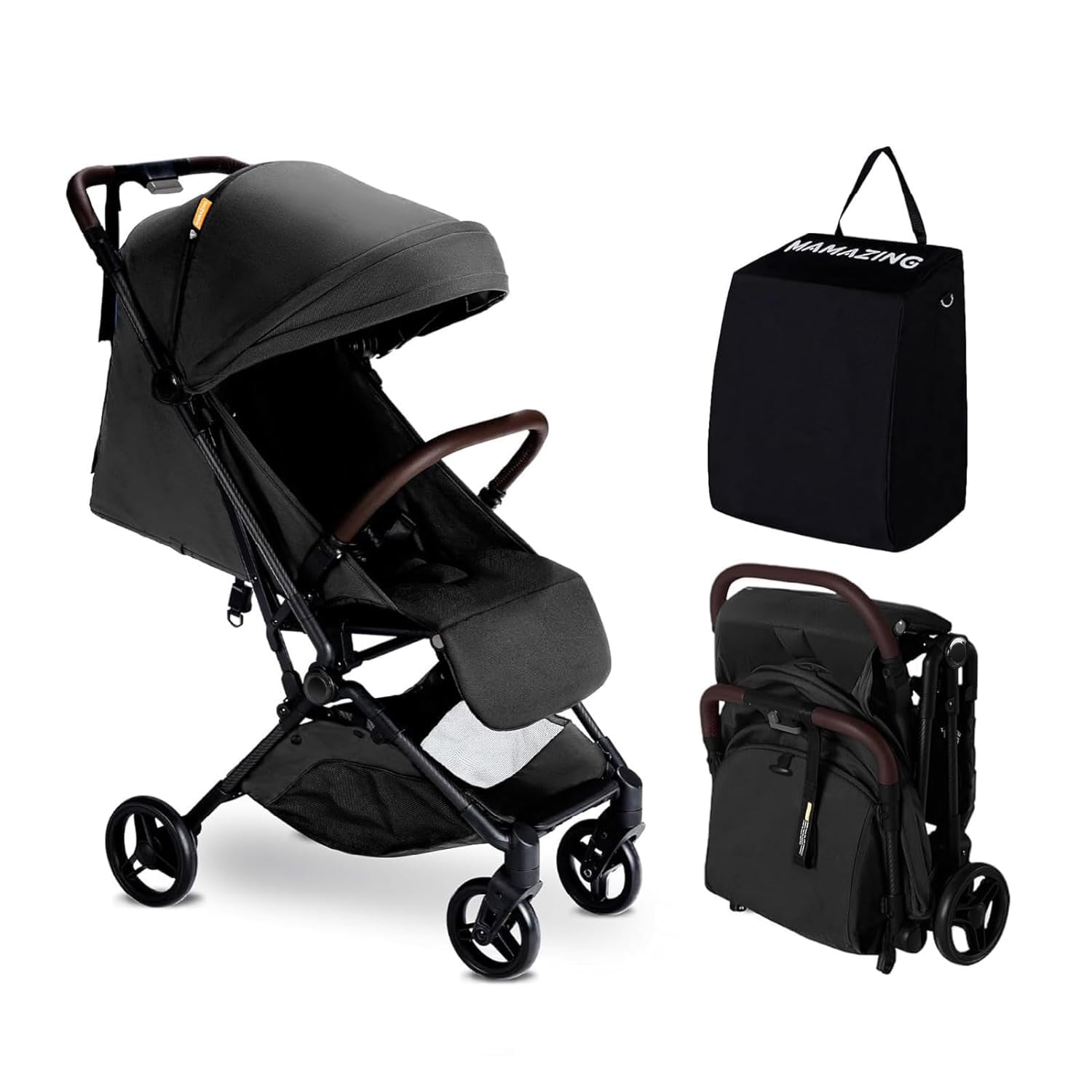 MAMAZING Lightweight Baby Travel Stroller with Carbon Fiber Frame