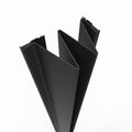 Black Push Side Safety Shield Kit for Door Hinges - 84ft Finger Guard