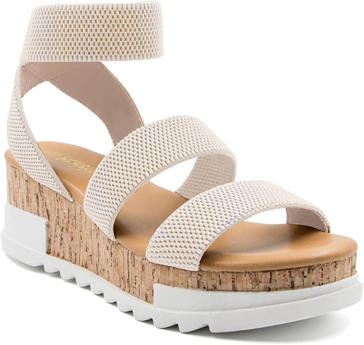 Athlefit Women's Wedge Sandals for Comfort and Style
