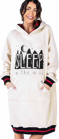 Oversized Hoodie Sweatshirt Nightgown for Women - Cozy, Long Wear