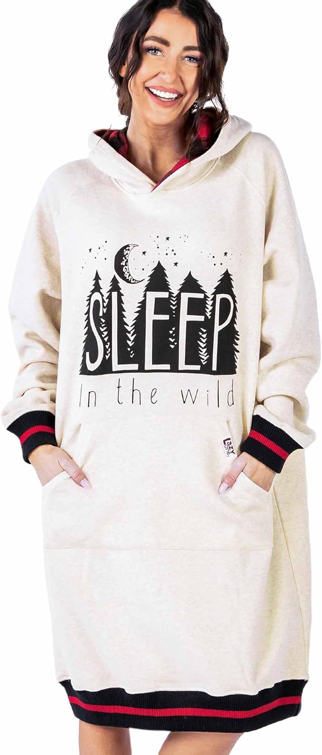 Lazy One Oversized Hoodie Sweatshirt for Cozy Comfort and Style