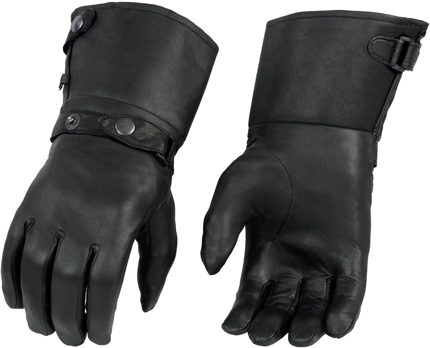 Milwaukee Leather Men's Gauntlet Motorcycle Gloves for Riders
