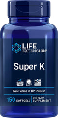 Life Extension Super K 150 Softgels - Daily K1 & K2 Support