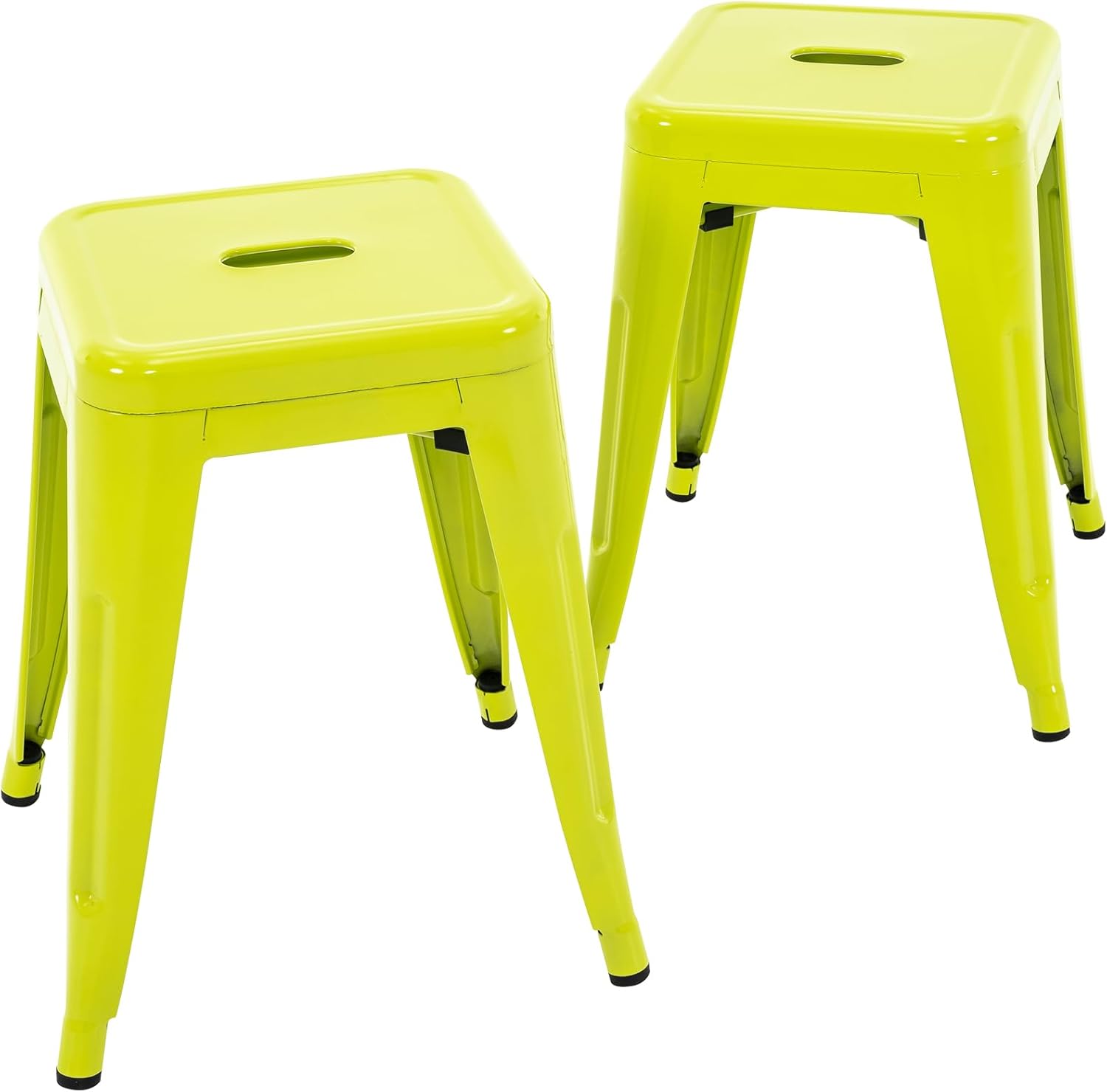Industrial Metal Stools Set of 2 for Kitchen and Classroom