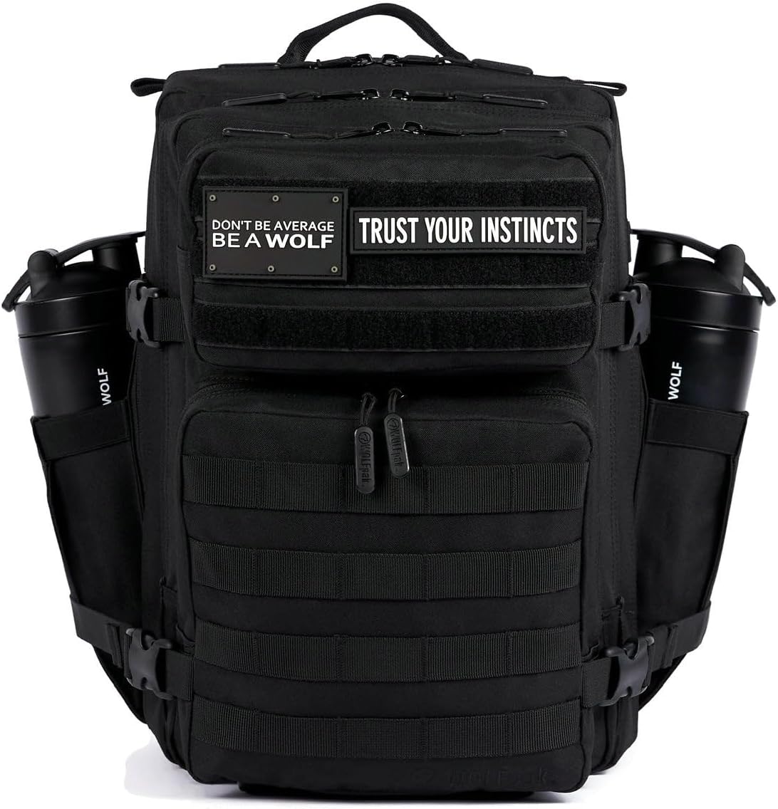 WOLFpak 35L Athletic Gym Backpack - Durable Waterproof Daypack