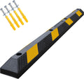 72 in Heavy Rubber Parking Curb - Durable Wheel Stopper