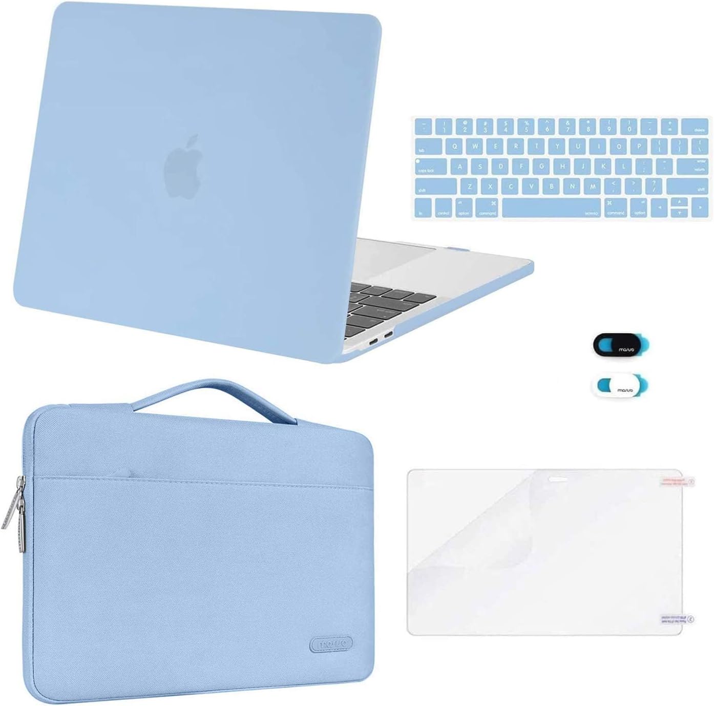 MOSISO MacBook Pro 13 inch Case with Accessories in Airy Blue
