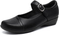 Athlefit Mary Jane Flats Women Dressy Ballet Flats - Comfortable Work
