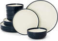 Famiware Lake MacDonnell 12-Piece Stoneware Dinnerware Set - Elegant