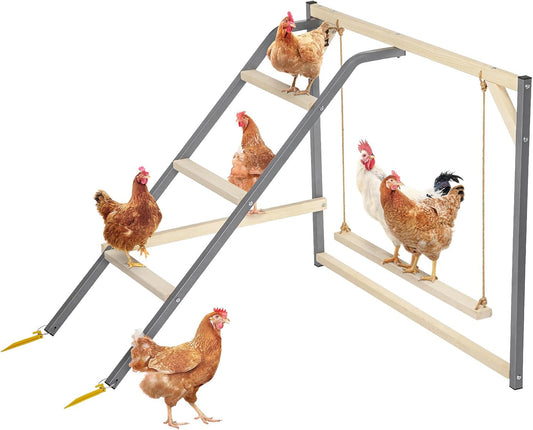 PETSFIT Chicken Perch for Coop - Solid Wood Roosting Bar