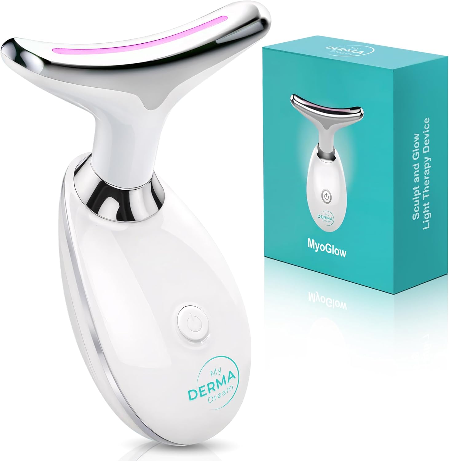 MyoGlow Neck and Face Lifting Lymphatic Drainage Massager Tool