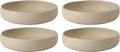 Corsica Clay 4-Piece Dinner and Pasta Bowl Set - Durable Stoneware