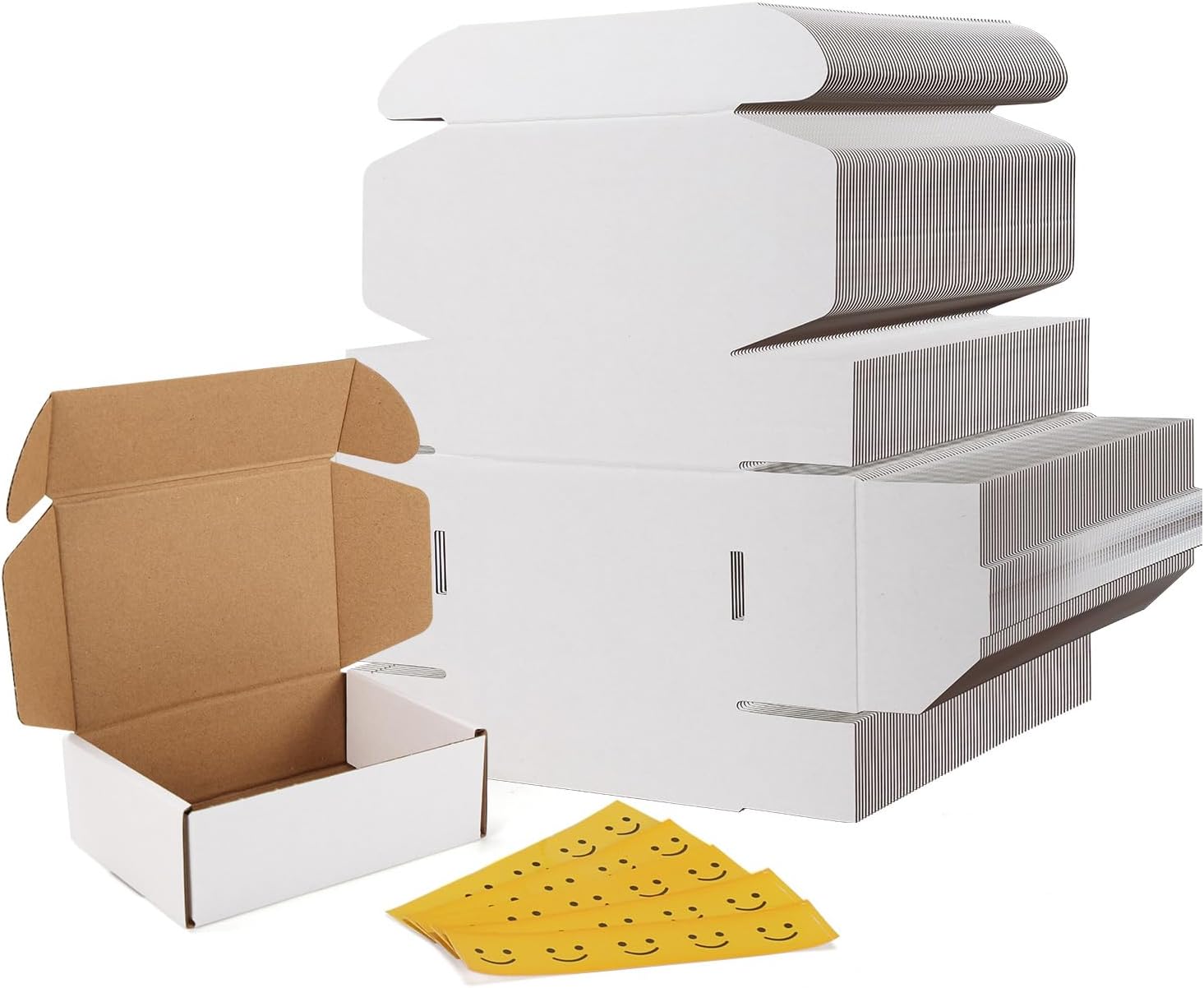 Small Shipping Boxes 75 Pack for Packing and Mailing Needs