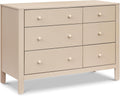 DaVinci Marisol 6-Drawer Dresser in Taupe/Washed Natural - GREENGUARD