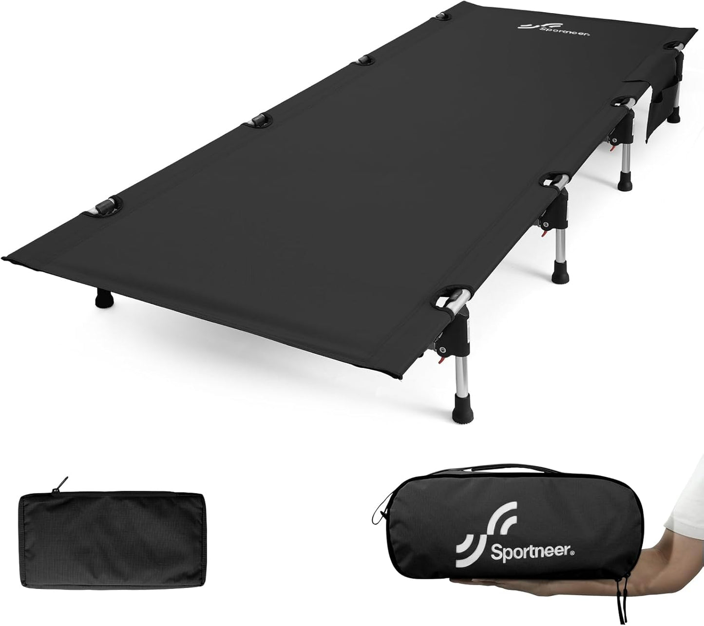 Sportneer Camping Cot for Adults - Lightweight Portable Bed