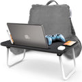 Nestl Reading Pillow with Portable Lap Desk - Cozy Support for Bed