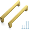 JOY DECOR 20 Pack Cabinet Handles Gold 5 in Pulls - Modern Square