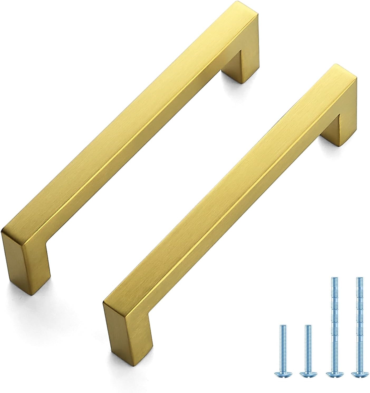 Gold Cabinet Pulls 20 Pack - 5 Inch Stainless Steel Handles