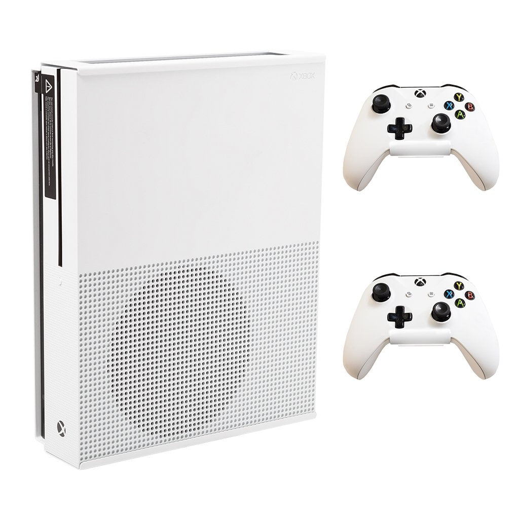 HIDEit Mounts X1S White Bundle for Xbox One S and Controllers
