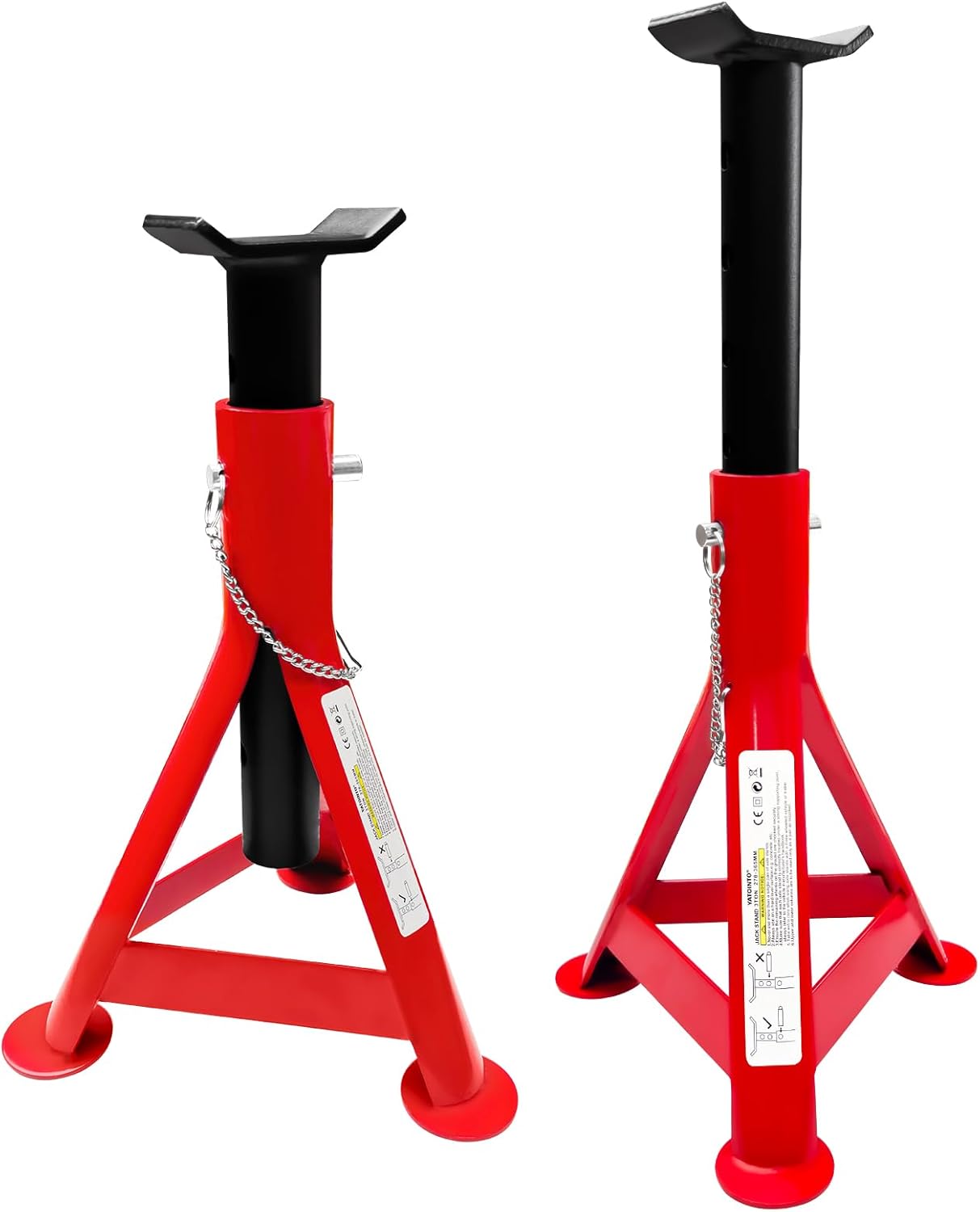 3 Ton Jack Stands for Cars - Adjustable Height & Safety Pin