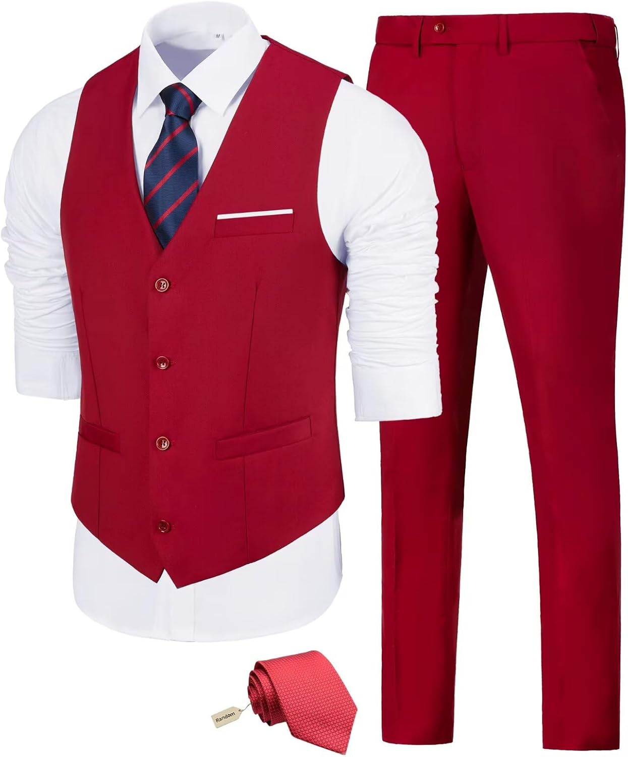 Men's Slim Fit 2 Piece Suit Set for Weddings and Business Events