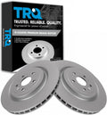 TRQ Rear Brake Rotors Set Vented G-Coated - OEM Fit for CTS & Camaro