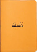Rhodia Staplebound Orange Lined Notebook 14.8 x 21cm - Smooth Fountain