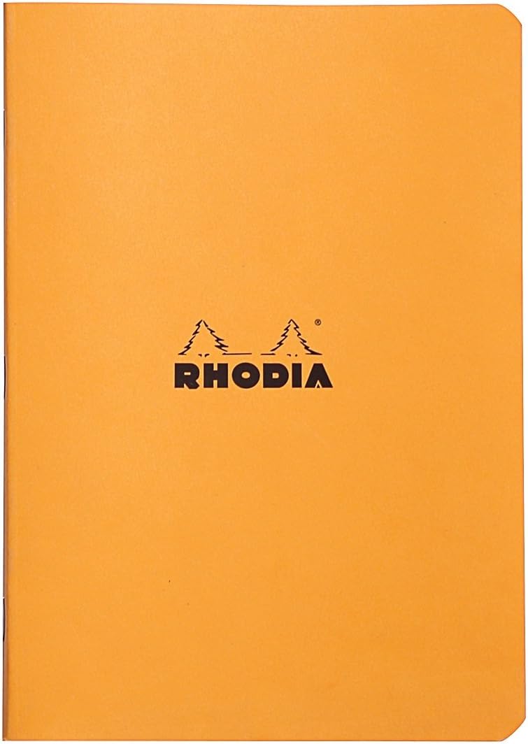 Rhodia Orange Lined Notebook 14.8 X 21cm - Smooth Writing Experience