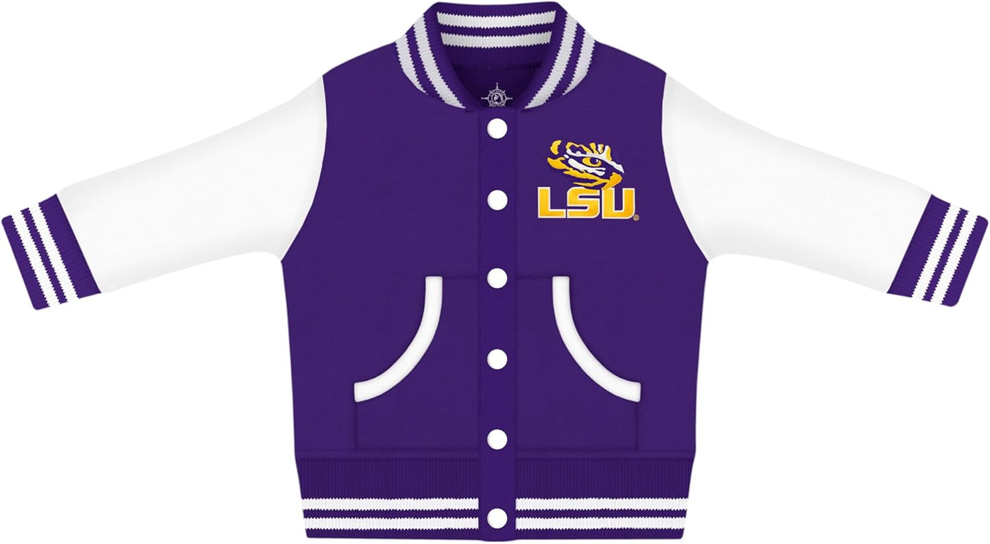 Creative Knitwear College Baby Varsity Jacket for Little Fans