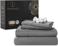 100% Egyptian Cotton King Sheets Dark Grey 1000 TC Sateen - Deep