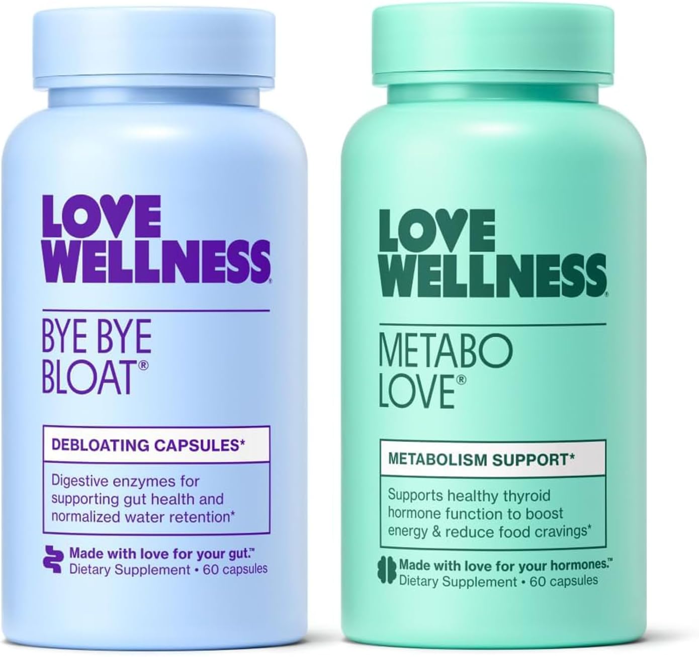 Love Wellness Bye Bye Bloat & Metabolove Bundle for Women