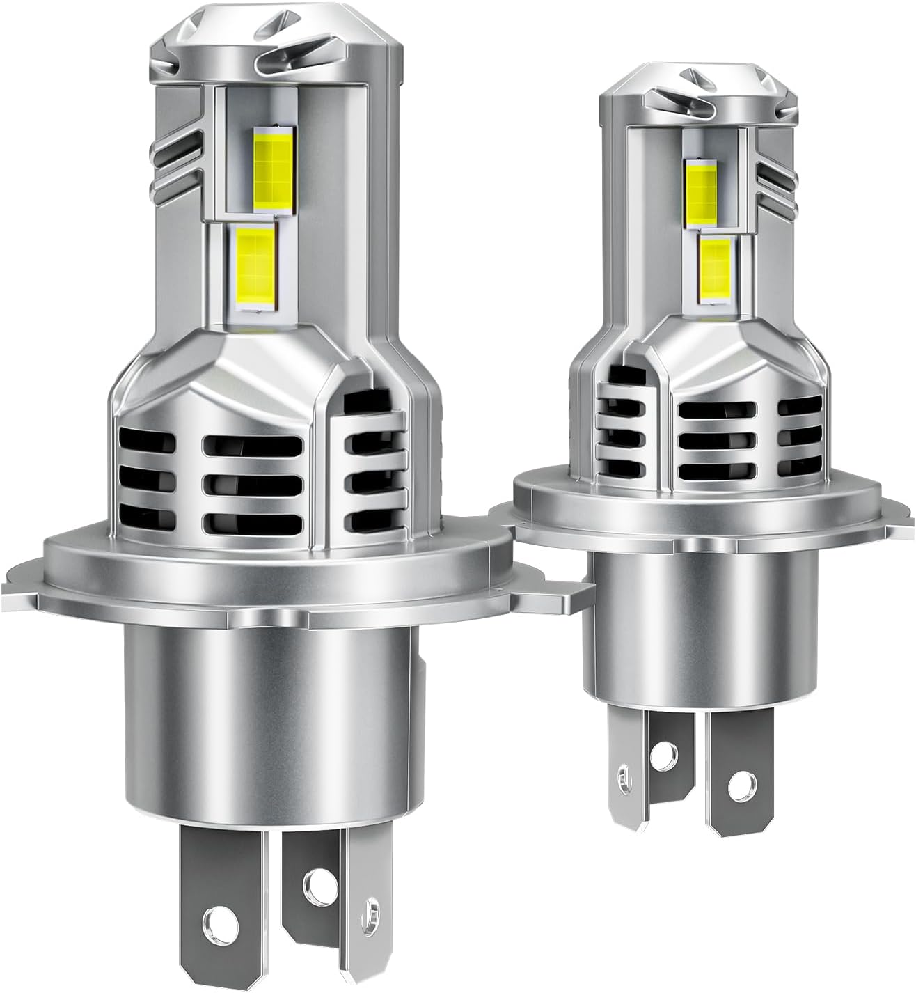 Super Bright 6500K H4 Bulbs with Cooling Fan for All Conditions