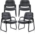 Big & Tall Waiting Room Guest Chair with Padded Arm Rest - 4 Pack