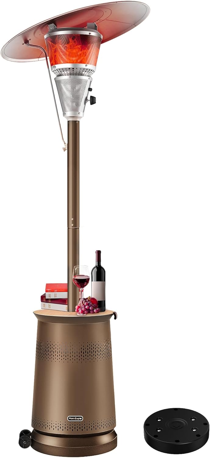 Premium 50,000 BTU Patio Heater - Adjustable Heat & Portable