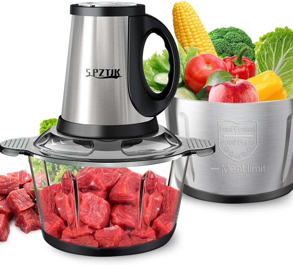 Effortless Food Prep with 3-Speed Electric Food Chopper