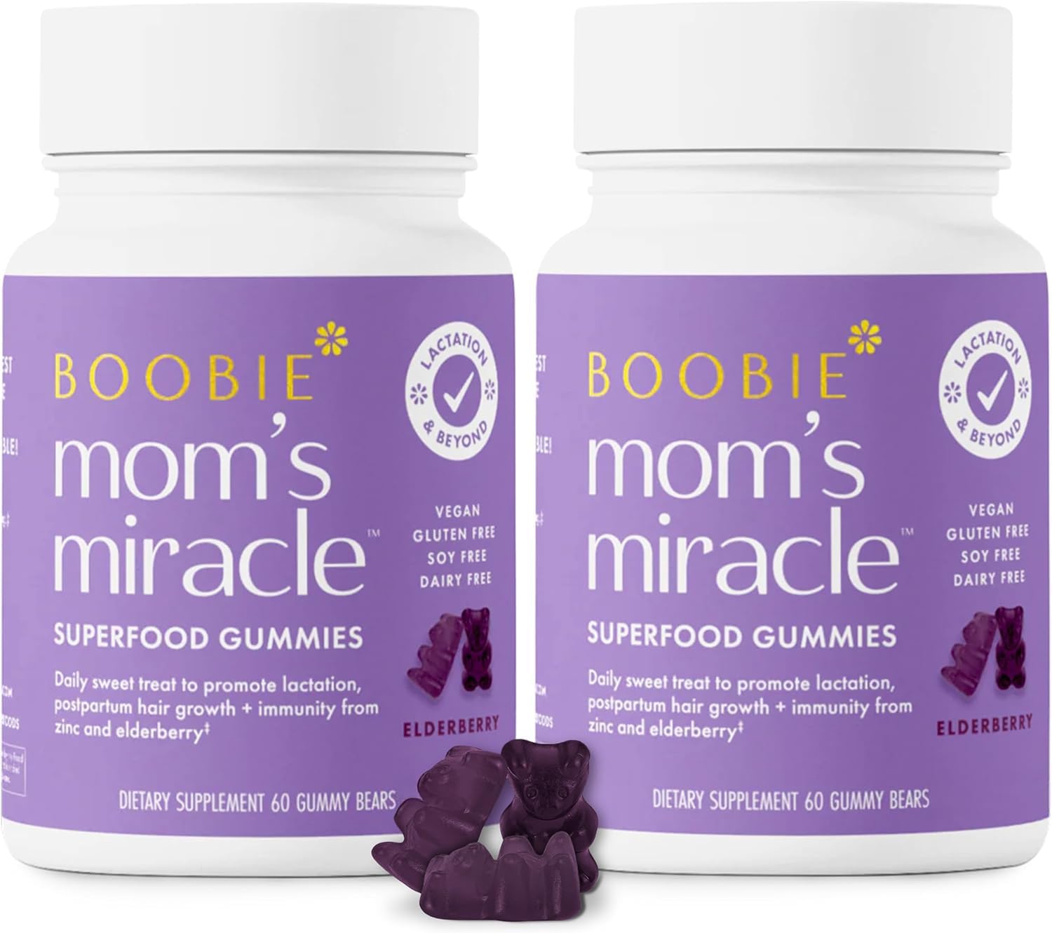 Boobie Bears Lactation Support Gummies for Milk Supply Boost