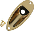 Strat-Style Guitar Jack Plate: Stainless Steel Upgrade