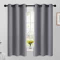 Yakamok 63 Inch Grey Blackout Curtains for Bedroom - Thermal Insulated