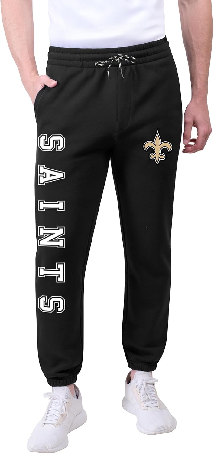Ultra Game Men's NFL Official Active Super Soft Fleece Joggers