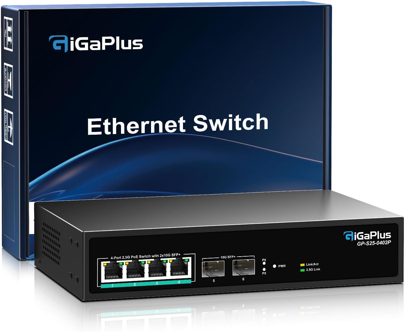 6 Port 2.5G Unmanaged PoE Switch for High-Speed Networking